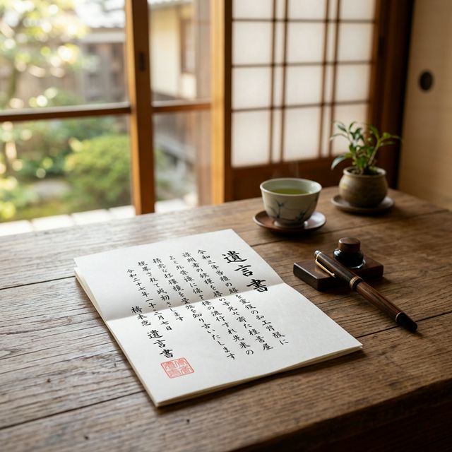 遺言書作成と将来への備えのイメージ